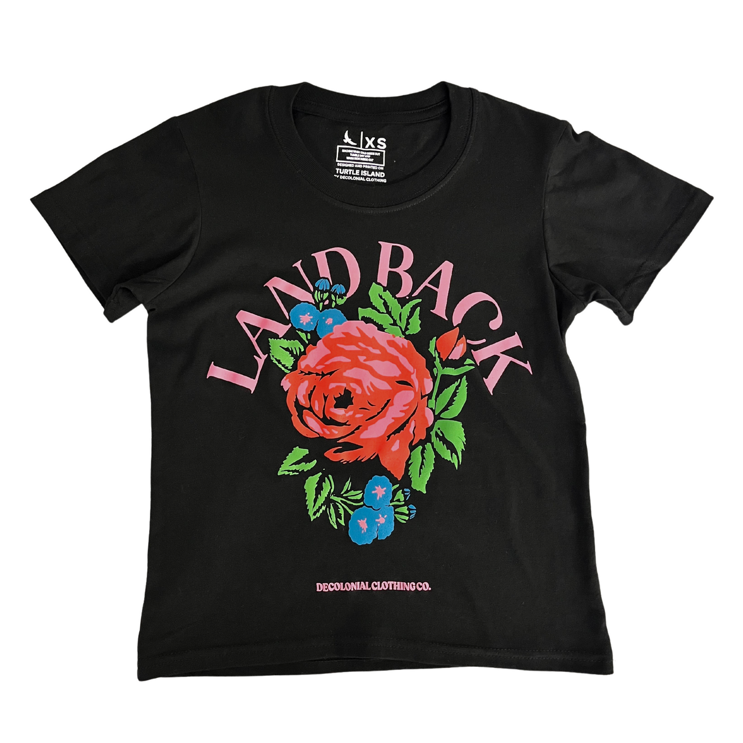 Youth Land Back Rose Tee