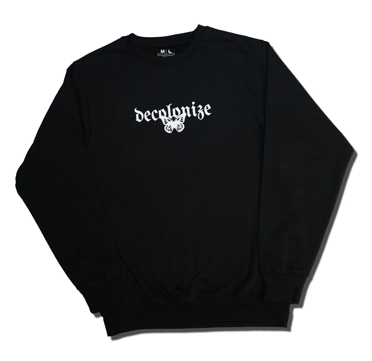Decolonize Butterfly Crewneck | Black