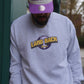 Land Back Crewneck with model