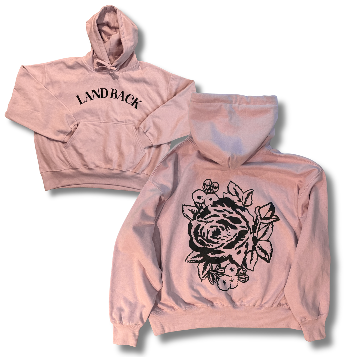 Boxy-Style Women's Pink Rose 2.0 Hoodie